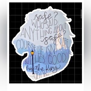 Chronicles of Narnia Aslan waterproof vinyl sticker 9 inch